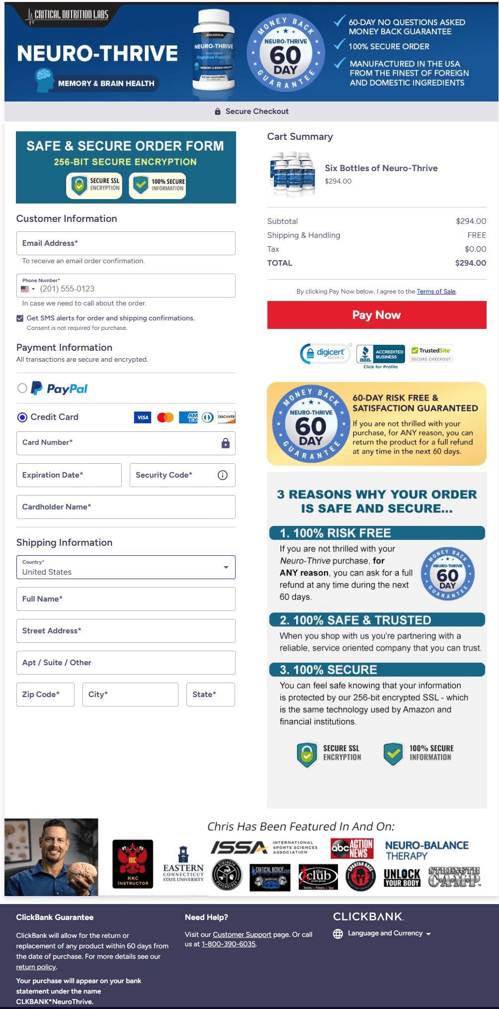 NeuroThrive natural brain health capsules